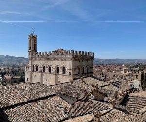 De middeleeuwse stad Gubbio