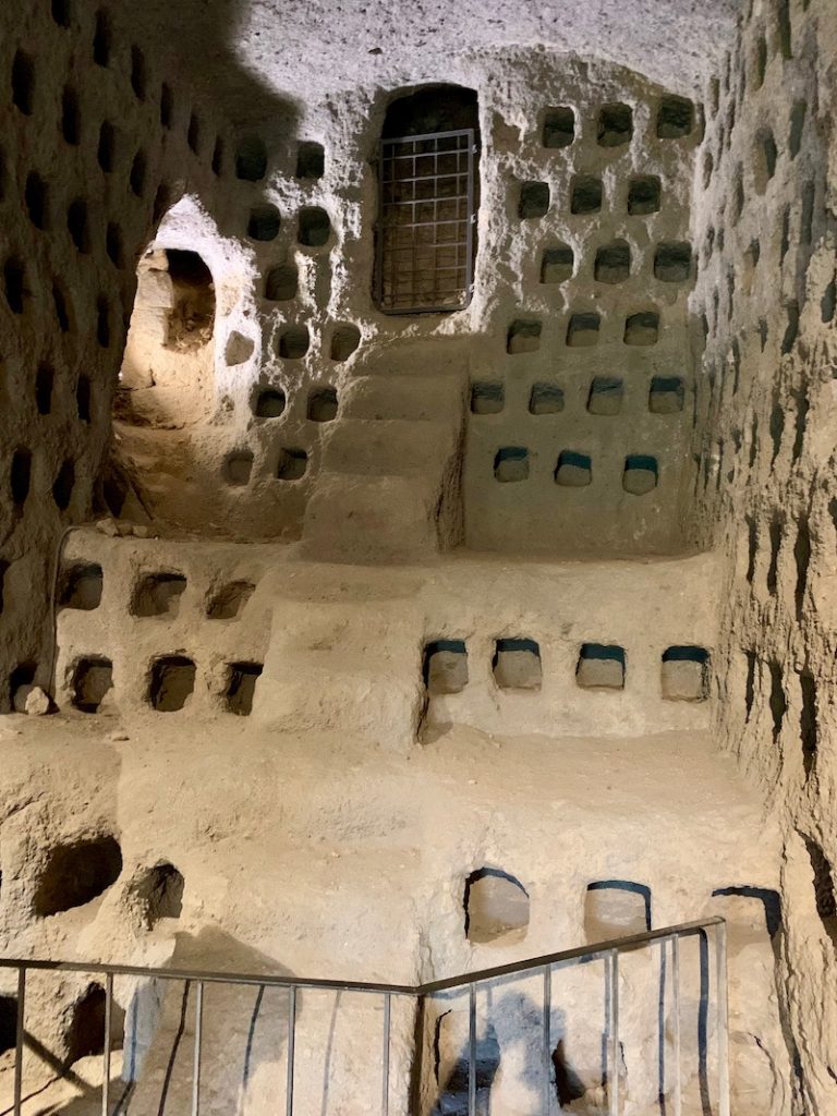 Pigeon holes in the Orvieto Underground