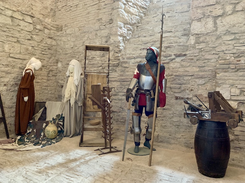 Medieval times in the Rocca Maggiore in Assisi