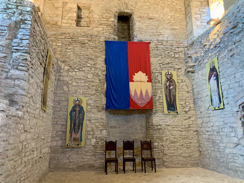 Medieval times in the Rocca Maggiore in Assisi