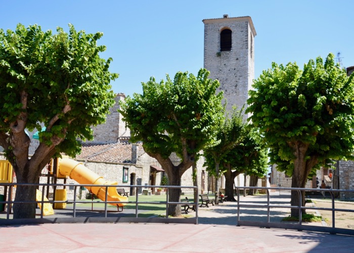 Square in front of the entrance of Narni Underground