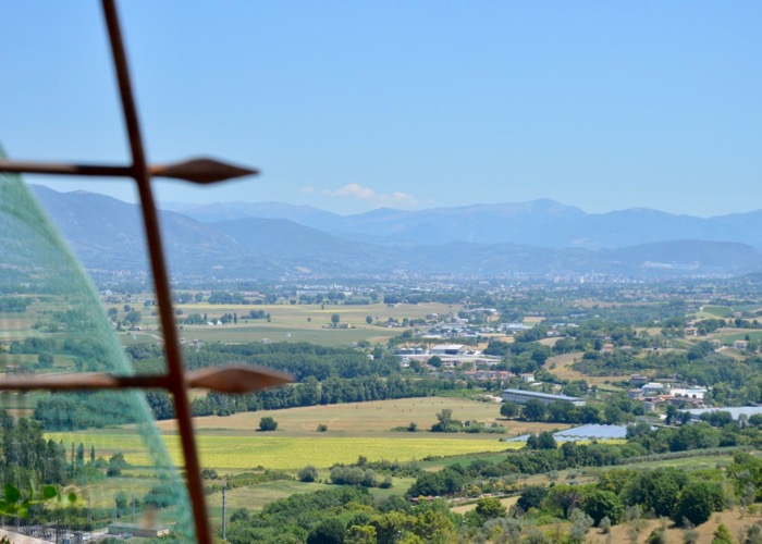 View from Osteria I Ghibellini in Narni