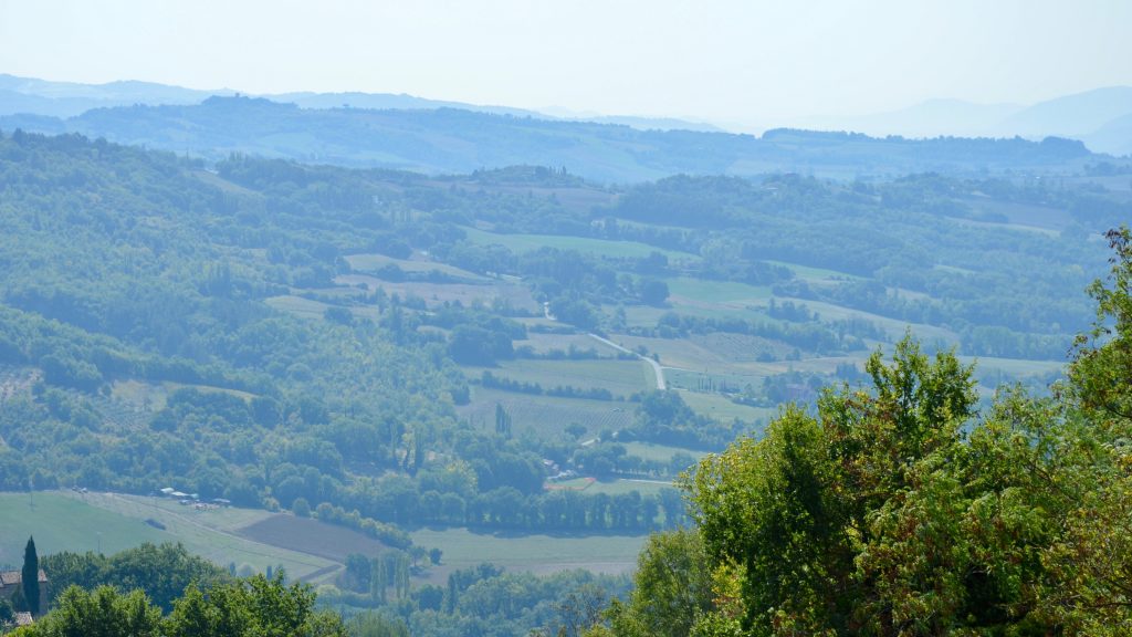 The landscape in Umbria